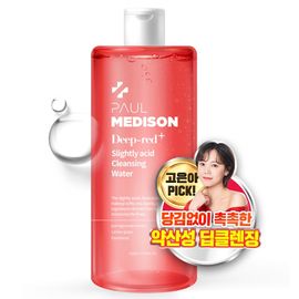 [Paul Medison] Deep-red Slightly acid Cleansing Water _ 505ml/ 17.07Fl.oz, Facial Cleanser and Makeup Remover, Hypoallergenic, PH Balanced _ Made in Korea
